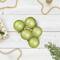 60ct Matte Green Kiwi Shatterproof Ball Ornaments